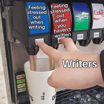 Writer Stress meme