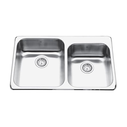 Kindred Qcm2033 8 33 X 20 Double Bowl Drop In Sink 1 Hole Home Drop In Single Bowl Kitchen Sink