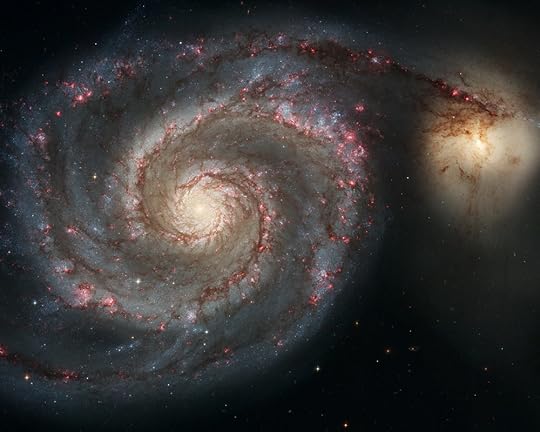 Spiral Galaxy M51, Hubble Space Telescope