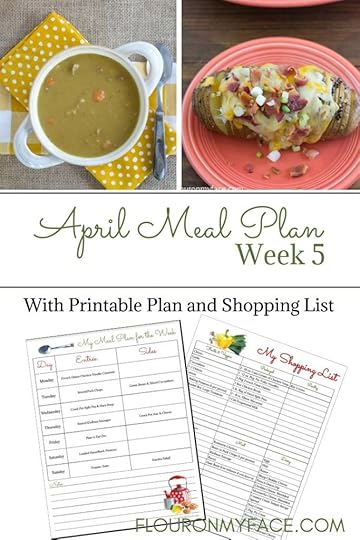 April Weekly Meal Plan 5 preview