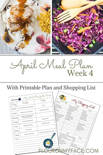 April Weekly Meal Plan 4 preview