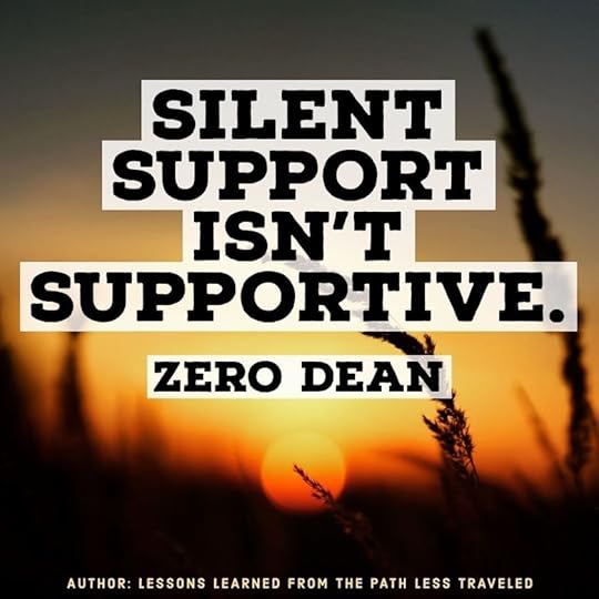 Silent support isn't supportive