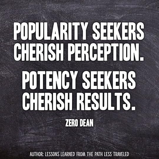Seek potency not popularity