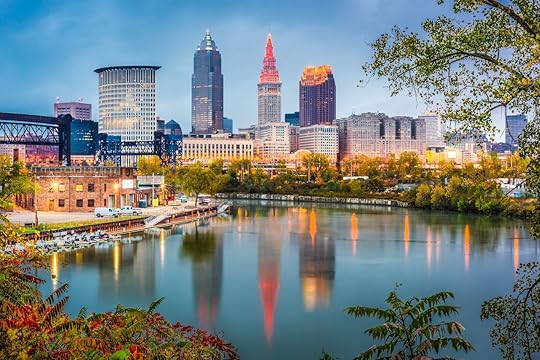 Cleveland, Ohio, in the early evening