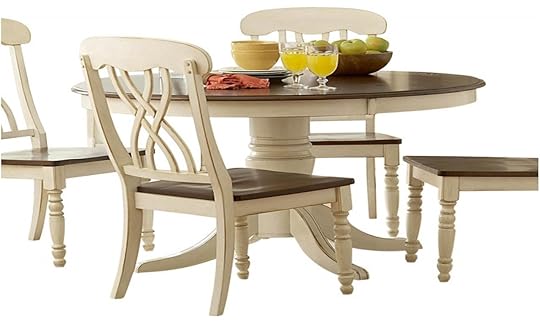 White and Cherry Kitchen Table Antique White Round White Kitchen Table Round