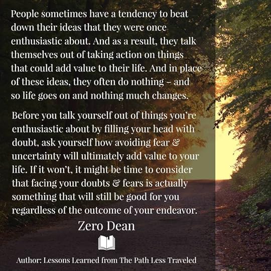 Talking yourself out of taking action