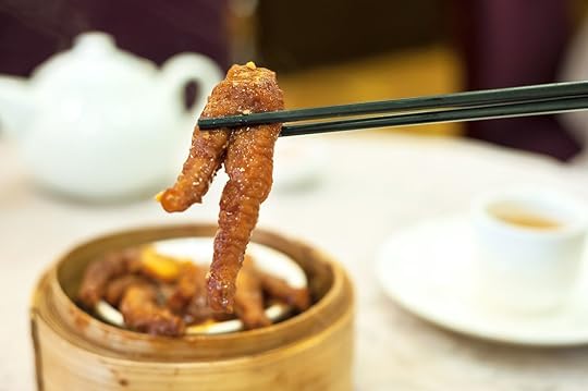 Steamed chicken feet at Hong Kong dim sum restaurant