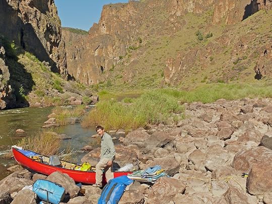 Whitewater canoeing on the South Fork of the Owyhee River