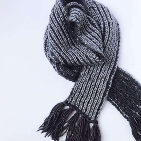 Two Color Brioche Stitch Scarf