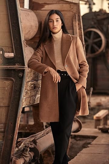 abrigo de mujer color camel