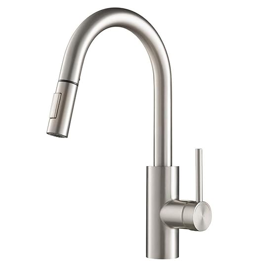 Kraus Oletto Single Handle Pull Down Sprayer Kitchen Faucet with Kitchen Sink Faucet with Pull-out Spray