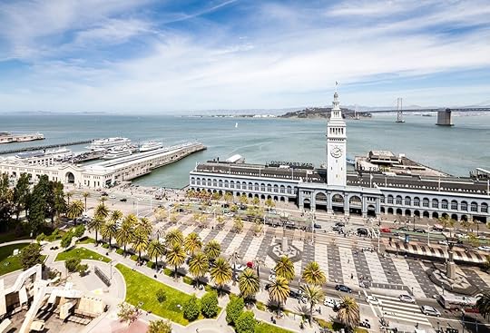 Aerial view on port of San Francisco
