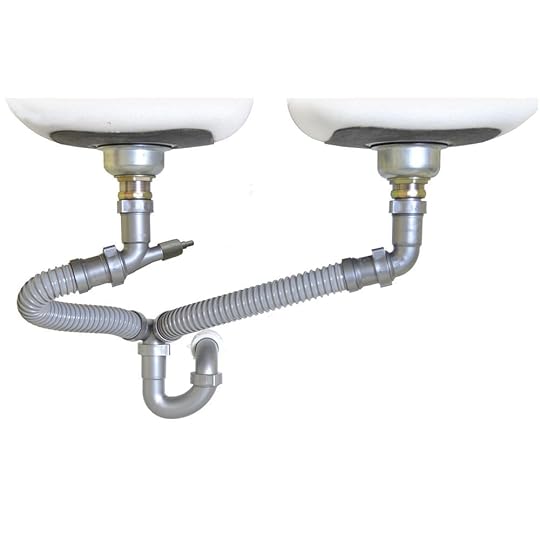 Wall Mount Kitchen Sink Snappytrap 1 1 2 In All In E Drain Kit for Double Bowl Kitchen