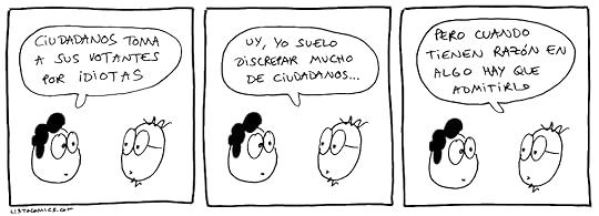 Tira cómica sobre por qué Ciudadanos toma a sus votantes por idiotas.
