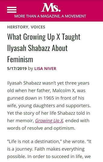 Ms. Magazine Ilyasah Shabazz article