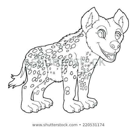 small animal coloring pages cartoon small animal coloring page hyena on white background illustration for the children small animal colouring pages