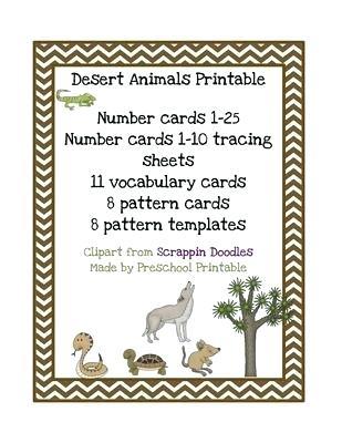 printable desert animals desert animals printable from preschool on pages how desert animals survive