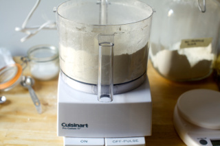 pulse the flour and butter