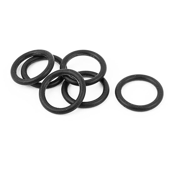 Shop 6pcs Black 38mm Od 5mm Thickness Rubber O Ring Oil Seal Ring Seal Around Kitchen Sink