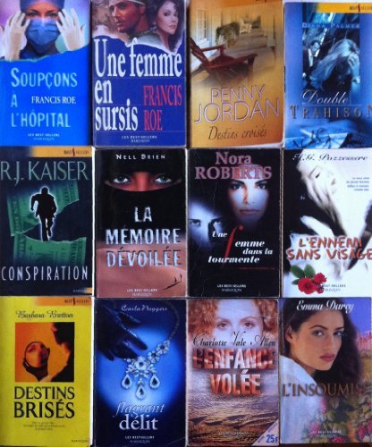 Lot ou selection de 12 livres de la collection Best sellers Harlequin (Kaiser, Roe, Brien, Jordan, Palmer, Nora Roberts ...) -photo contractuelle-