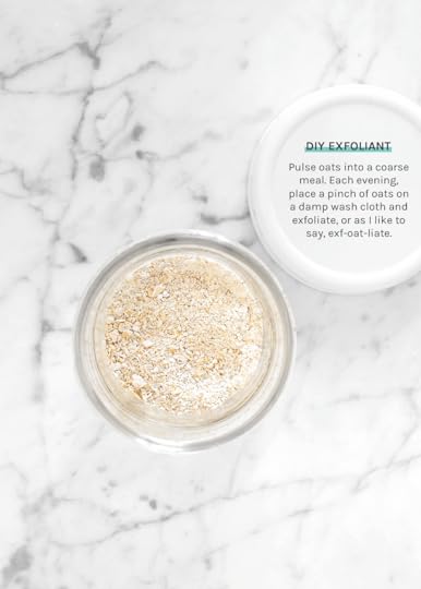 DIY Exfoliant made from oats from the faux martha