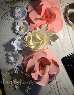 paper wall flowers