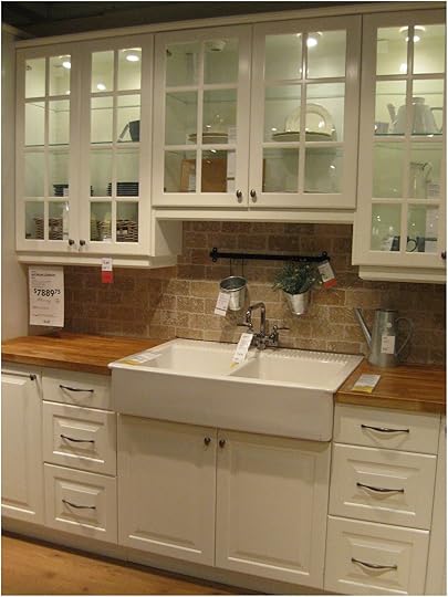 Love This Drop In Apron Front Sink and butcher Block Counter tops Space Saving Sinks Kitchen