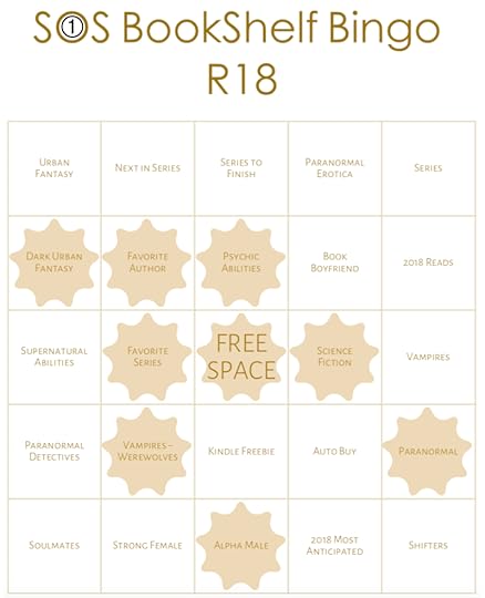 SOS book shelf bingo card