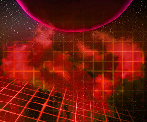 Real Life Events Become Magical Secrets - abstract image of a grid and a planet in space