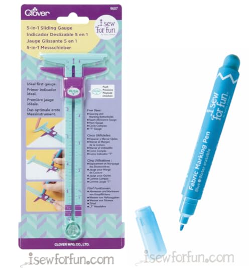 I Sew For Fun 5-in-1 Sliding Gauge