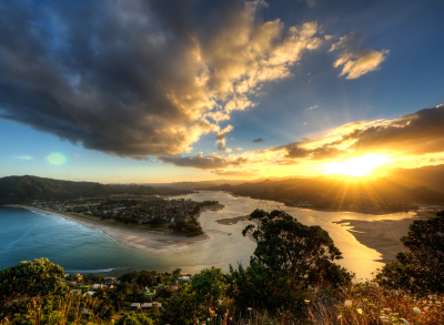 Oregon Coast sunrise-Wallpapers