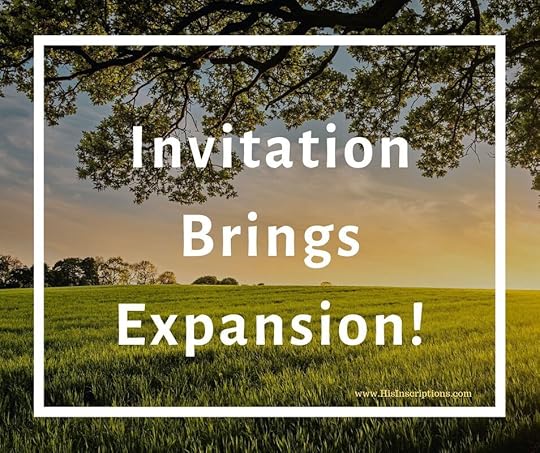 invitation Brings Expansion! Blog post from Deborah Perkins of HisInscriptions.com