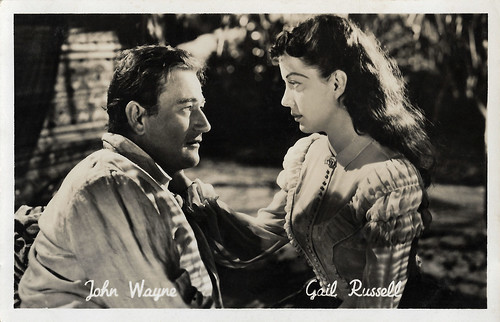John Wayne and Gail Russell in Wake of The Red Witch (1948)