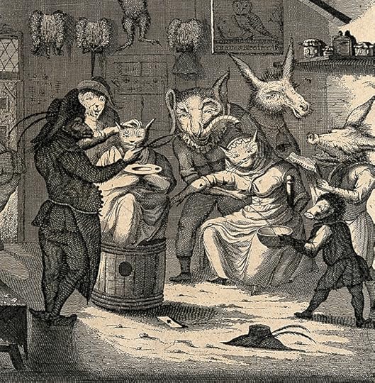 A_barber-surgeons_shop_with_anthropomorphic_participants._En_Wellcome_V0011059 _670