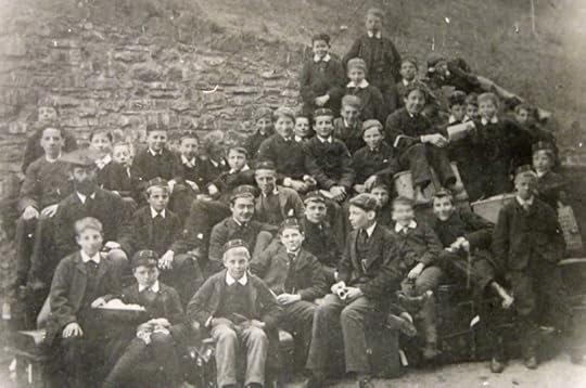 Rudyard Kipling, centre, with an unidentified group at United Services College about 1880 (source: Kipling family photographs, Bateman’s, East Sussex: National Trust Collections NT 761434.19 )