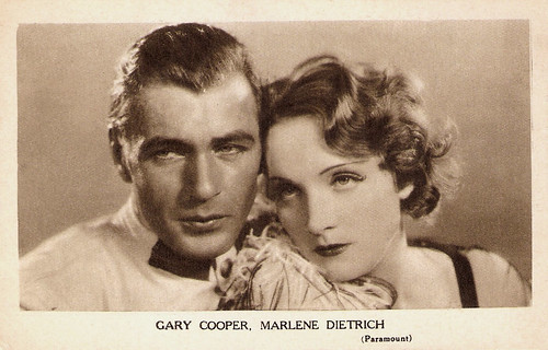 Marlene Dietrich and Gary Cooper in Morocco (1930)