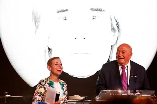 Cathy Kaplan with honoree Michael Ward Stout
