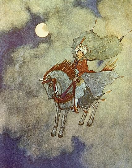 An illustration from The Arabian Nights by Edmund Dulac
