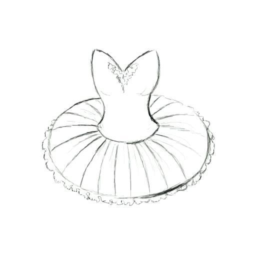 how to draw a ballerina easy remember it have to be detailed since it really the focal point of the tutu its mainly to make it look cuter draw ballerina easy