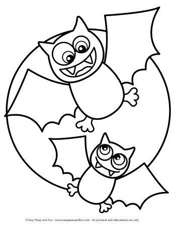 coloring halloween pages two bats and a moon coloring sheet for kids perfect for fall and halloween pumpkin coloring pages for preschoolers