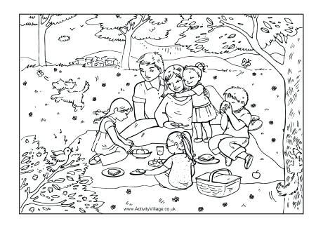 picnic coloring pages family picnic colouring page teddy bear picnic free colouring pages