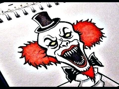 how to draw a gangster clown gangster clowns drawings evil clown top sad for of me how to draw a gangster clown step by step