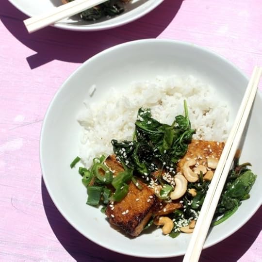 Maple Garlic Crispy Tofu