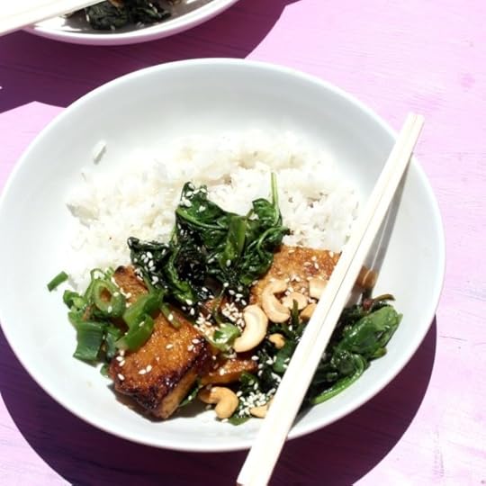 Soy Maple Garlic Crispy Tofu