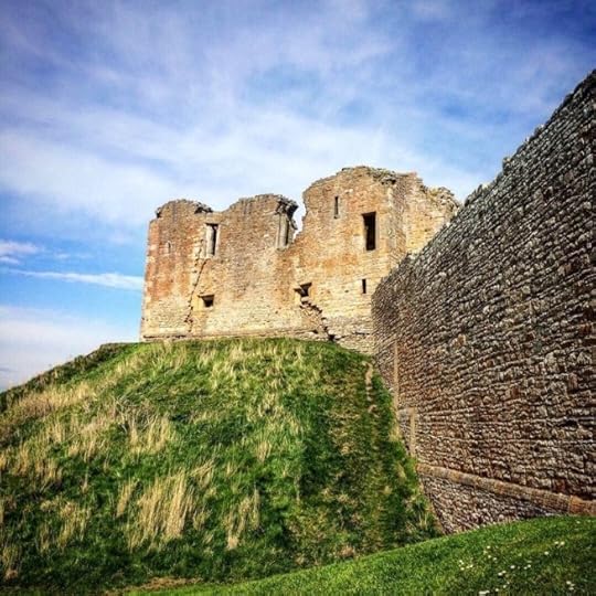 View of Duffus Castle from the moat