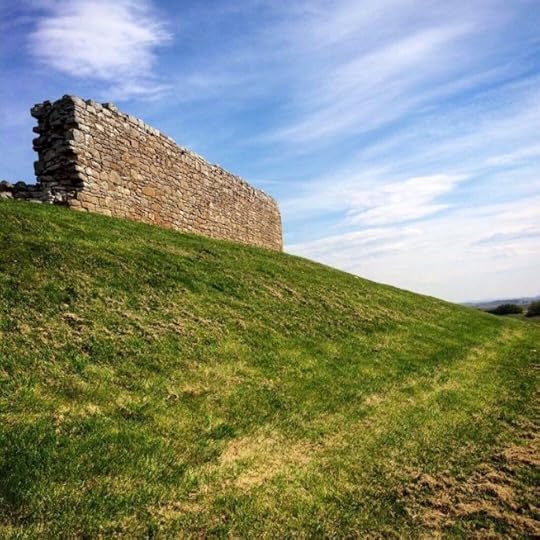 wall at Duffus Castle - Ailish Sinclair, author