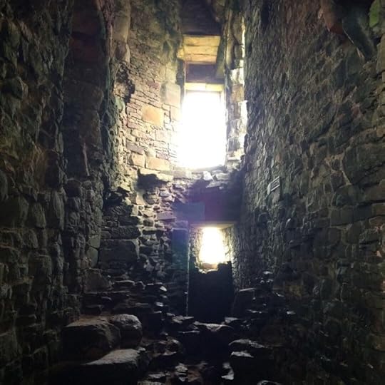 The interior of the old keep - Ailish Sinclair, author