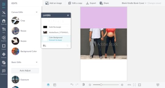 Adding rectangle to ebook cover