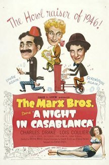 Image result for a night in casablanca poster