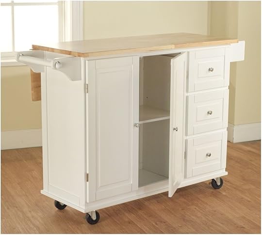 Kitchen Serving Table White Kitchen Cart W Storage Wood Drop Leaf island Serving